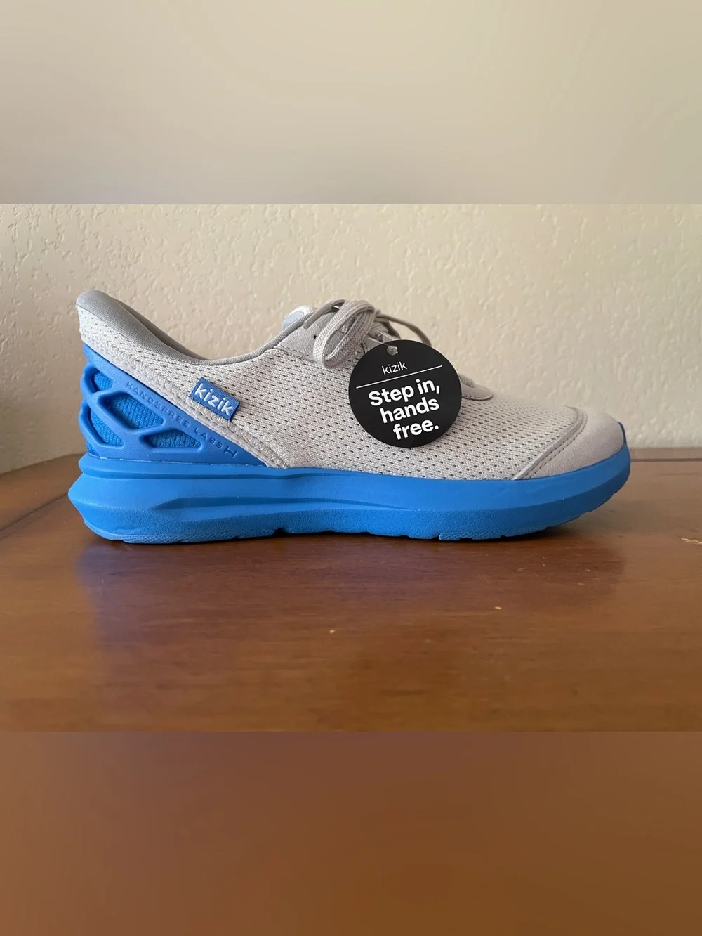 KIZIK Kids Athens 2 Hands-Free Grey & Blue Mesh Size 5 Youth